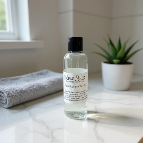 Flacon d'eau micellaire sans huile 118 ml pour peaux à imperfections au tea tree, démaquillant doux et purifiant