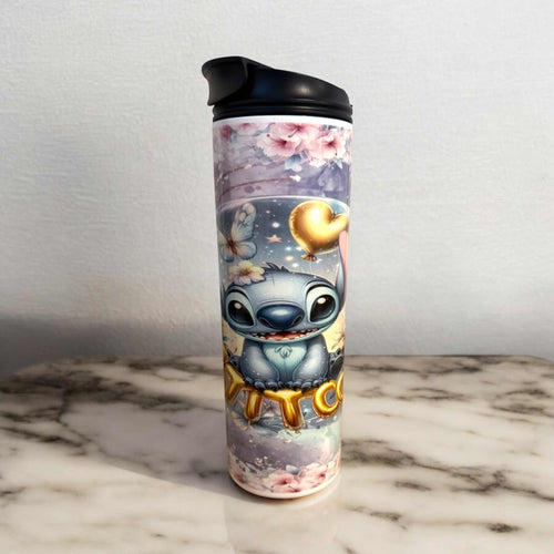 Verre isotherme 20 oz avec double couvercle et motifs, idéal pour boissons chaudes et froides, avec couvercle café et paille.